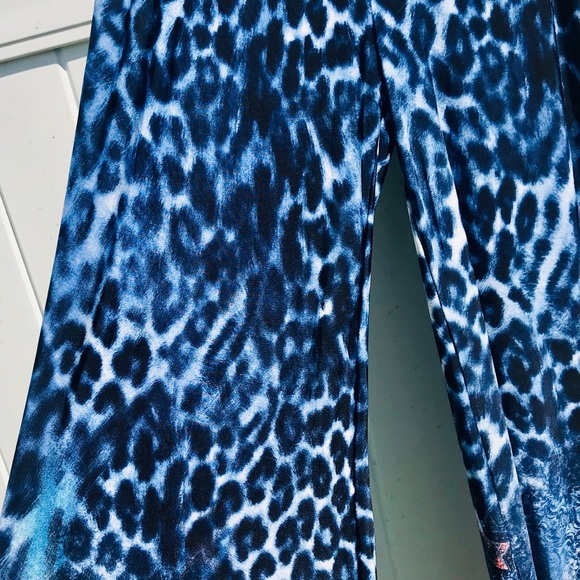 One left,  Animal Print Palazzo Pants Medium - Picture 7 of 9